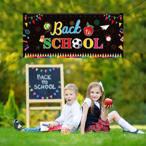 Welcome Back To School Banner First Day Of School Banner Large Fabric