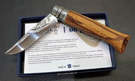 Opinel N S Rie Limit Bois De Serpent La Coutellerie Du Vieil Antibes