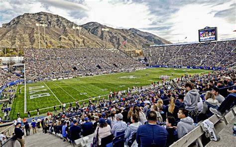 Download Wallpapers Lavell Edwards Stadium Provo Utah Byu Cougars