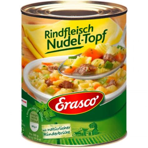 Erasco Rindfleisch Nudeltopf 800g Lebensmittel Versand Eu Lebensm