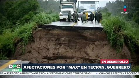 Así las afectaciones por Max en Tecpan Guerrero