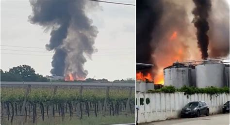 Faenza A Fuoco Il Gigantesco Stabilimento Vinicolo Caviro Del