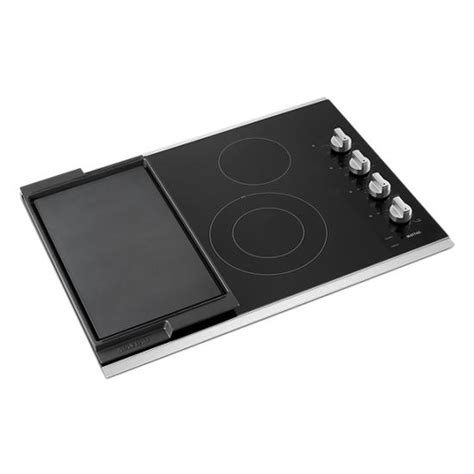 Maytag Mec8830hs 30 Inch Electric Cooktop With Reversible Grill And Griddle Mec8830hs