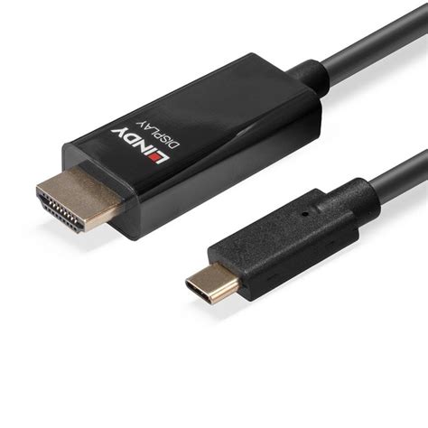 M Usb Type C To Hdmi K Adapter Cable With Hdr From Lindy Uk