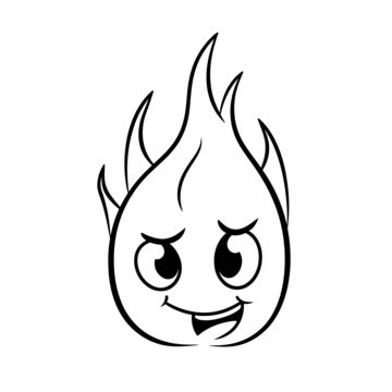 Flame Drawing Cartoon Fire Vector, Flame Drawing, Flame Drawing Cartoon ...