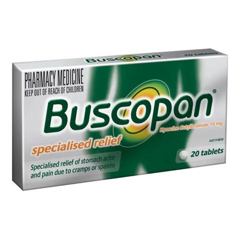 Buscopan Tab 10mg X 20 Chemist Direct