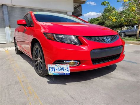 Honda Civic Coupe EX 1 8L Aut Usado 2012 Color Rojo Precio 176 000