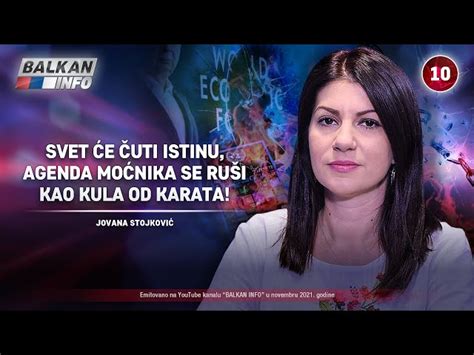 INTERVJU Jovana Stojković Svet će čuti istinu agenda se ruši kao