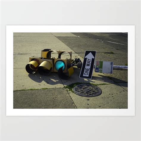 traffic light Art Print by matthewducmanas | Society6