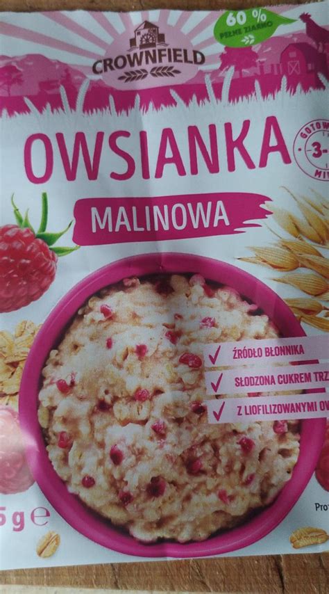 Owsianka Malinowa Crownfield Kalorie Kj I Warto Ci Od Ywcze