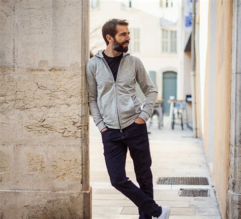 Hoodie en laine mérinos pour homme Seagale