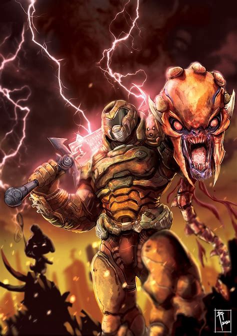 Doom Eternal Fan Art Doom Game Doom Demons Doom Videogame