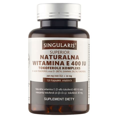 Singularis Superior Naturalna Witamina E Ui Tokoferole Kompleks