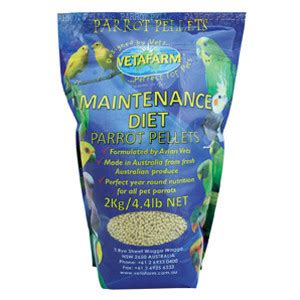 VetaFarm Maintenance Diet Parrot Pellets - 350g (Healthy Parrot Pellets)