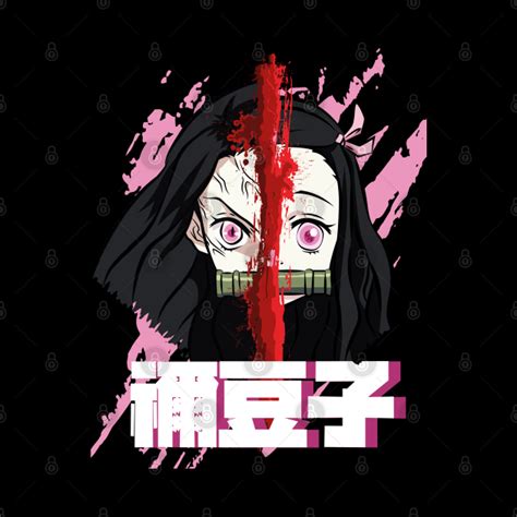 Demon Slayer 2 Nezuko Half Human Half Demon Demon Slayer Kimetsu No Yaiba Tapestry Teepublic