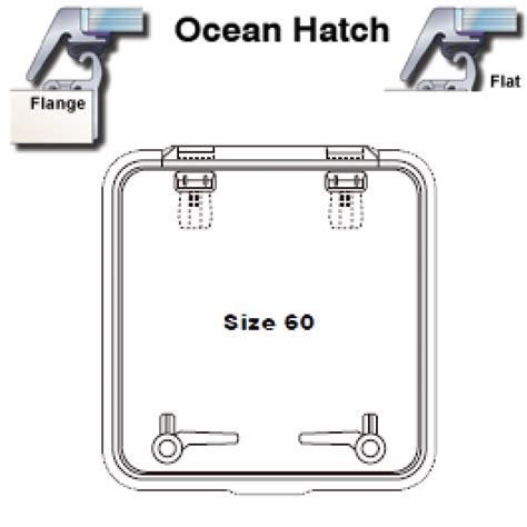 Lewmar Hatch Ocean 60 Flanged Base 39660070 Steveston Marine Canada