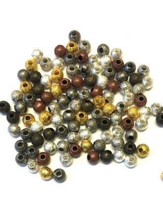 Lot De Perles En M Tal Stardust Mm Argent Mercerie Center