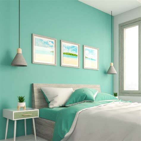 Warna Hijau Tosca untuk Cat Rumah Bagian Dalam Bedroom Wall Colour ...