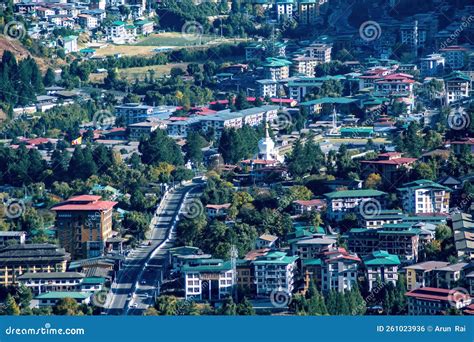 Thimphu Stock Photo Image Of Bhutan City Cityscape 261023936