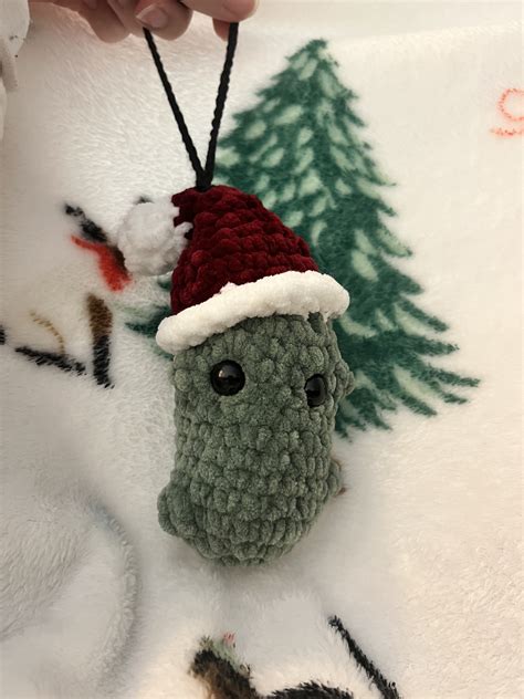 Crochet Pickle Christmas, Ornament, Amigurumi, Decor for XMAS, Crochet ...