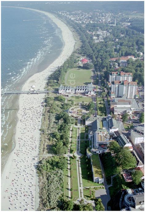 Luftbild Seebad Heringsdorf Sandstrand Landschaft Der Ostsee In