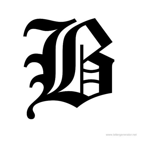 Printable Gothic Letters This Is A Angular Style Blackletter Tattoo