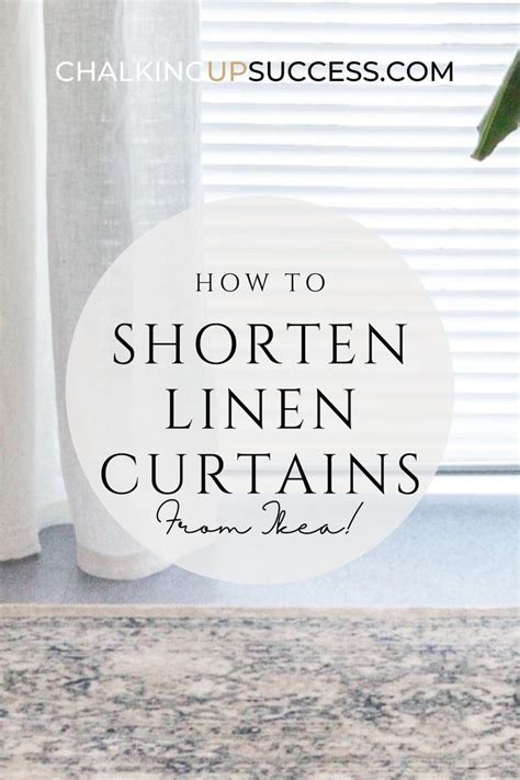 Easy DIY Shorten Curtains With A Sewing Machine