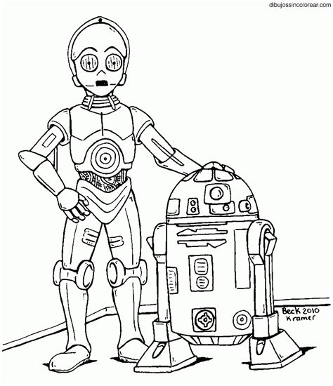 Dibujos De R2D2 Arturito Y C3PO Citripio Star Wars La Guerra De