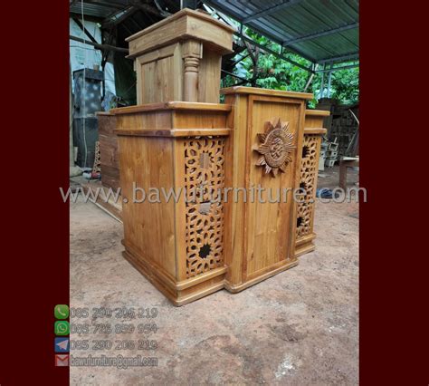 Mimbar Gereja Jati Minimalis Model Terbaru Jepara Bawu Furniture