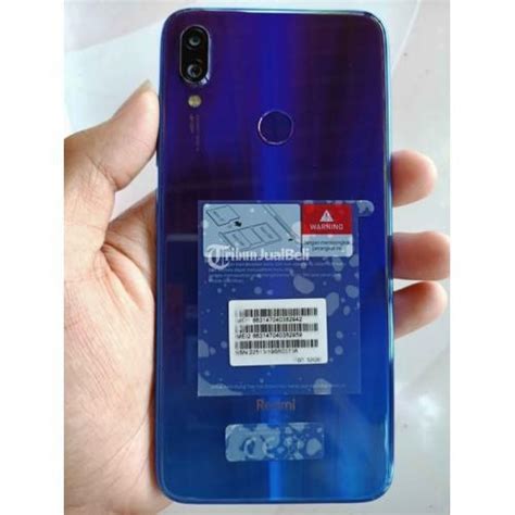 HP Xiaomi Redmi Note 7 Ram 3 32GB Bekas Fullset Normal Ori Di Sragen