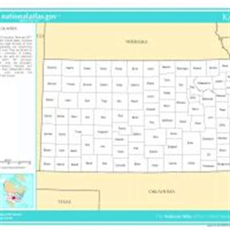 US Map- Kansas Counties