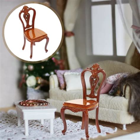 CHAISE MINIATURE EN Bois Décoration De Maison Poupée Décorative Salle