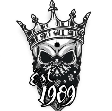 Crowned Skull Tattoo Est 1989 Tattoo Design I Tattoo Tattoo Designs