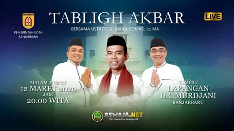 Tabligh Akbar Bersama Ustadz Dr Abdul Somad Lc Ma Lapangan Dr