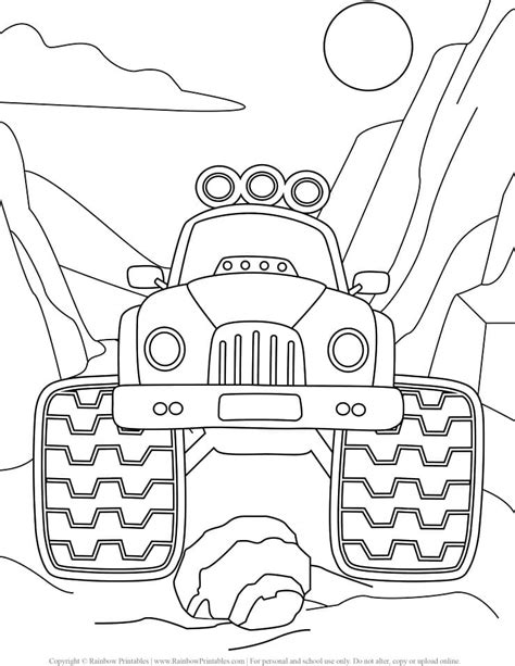 Coloriage Monster Truck T L Charger Et Imprimer Gratuit Sur