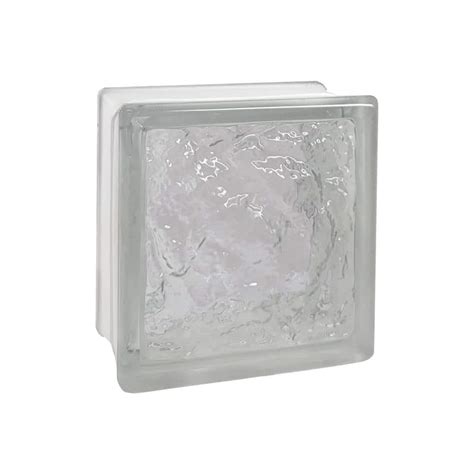 Seves 3 In Thick Series 6 In X 6 In X 3 In 10 Pack Ice Pattern Glass Block Actual 5 75 X