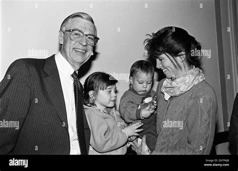 Fred Rogers with George Allen's family, including Allen's sons Tyler ...