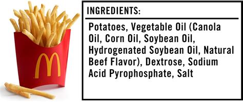 Ingredients In Mcdonalds Fries What Makes Them So Addictive