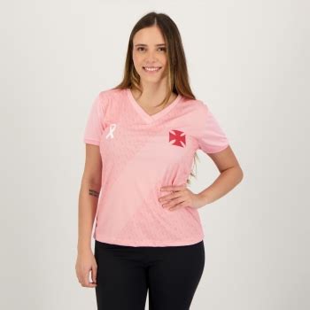 Camisa Vasco Snood Outubro Rosa Feminina Futfanatics