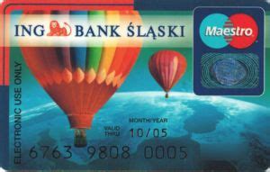 Bank Card: Maestro (ING Bank Śląski SA, PolandCol:PL-MS-0064