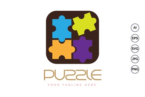 Modern Puzzle Logo Design Template Graphic By Lordottori · Creative Fabrica