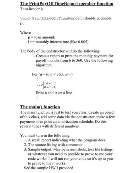 Solved Bank Write A Program To Calculate The Monthly Payment