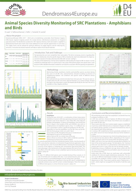 (PDF) Animal Species Diversity Monitoring of SRC Plantations ... 