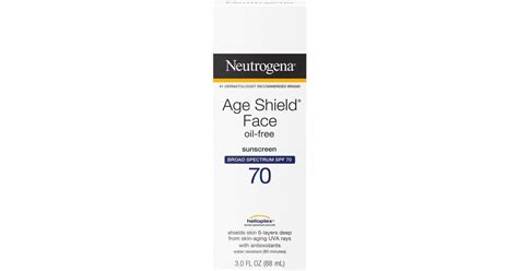 Neutrogena Age Shield Face Oil Free Sunscreen Spf70 3fl Oz • Price