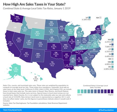 State And Local Sales Tax Rates, 2019 | Tax Foundation - Texas Sales ...