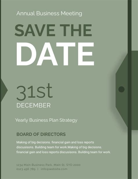 Copy Of Save The Date Corporate Flyer Postermywall