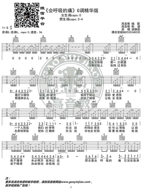 《会呼吸的痛》弹唱梁静茹 弹吉他