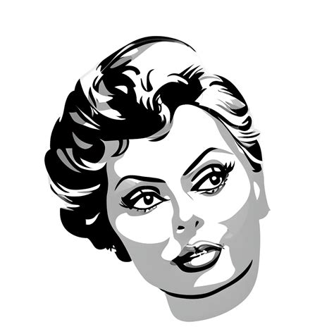 Sophia Loren Portrait Graphic · Creative Fabrica