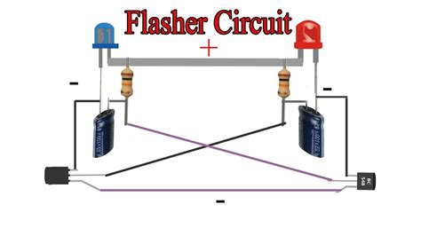 Flip Flop Led Flasher Circuit Using Transistor Bc Breadboard