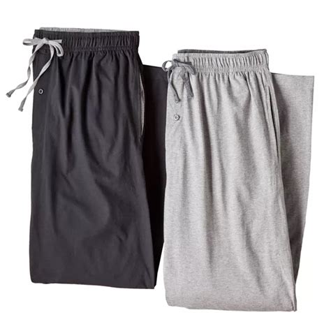 Mens Hanes® 2 Pk Solid Pajama Pants